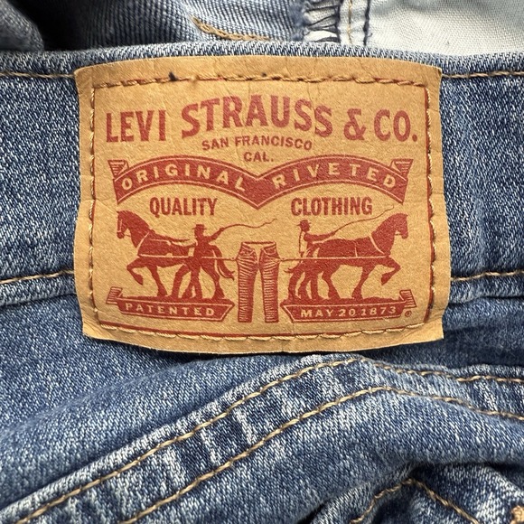 Levi's Classic Crop Medium Wash Straight Denim Jeans Size 10 Women's - Picture 10 of 11